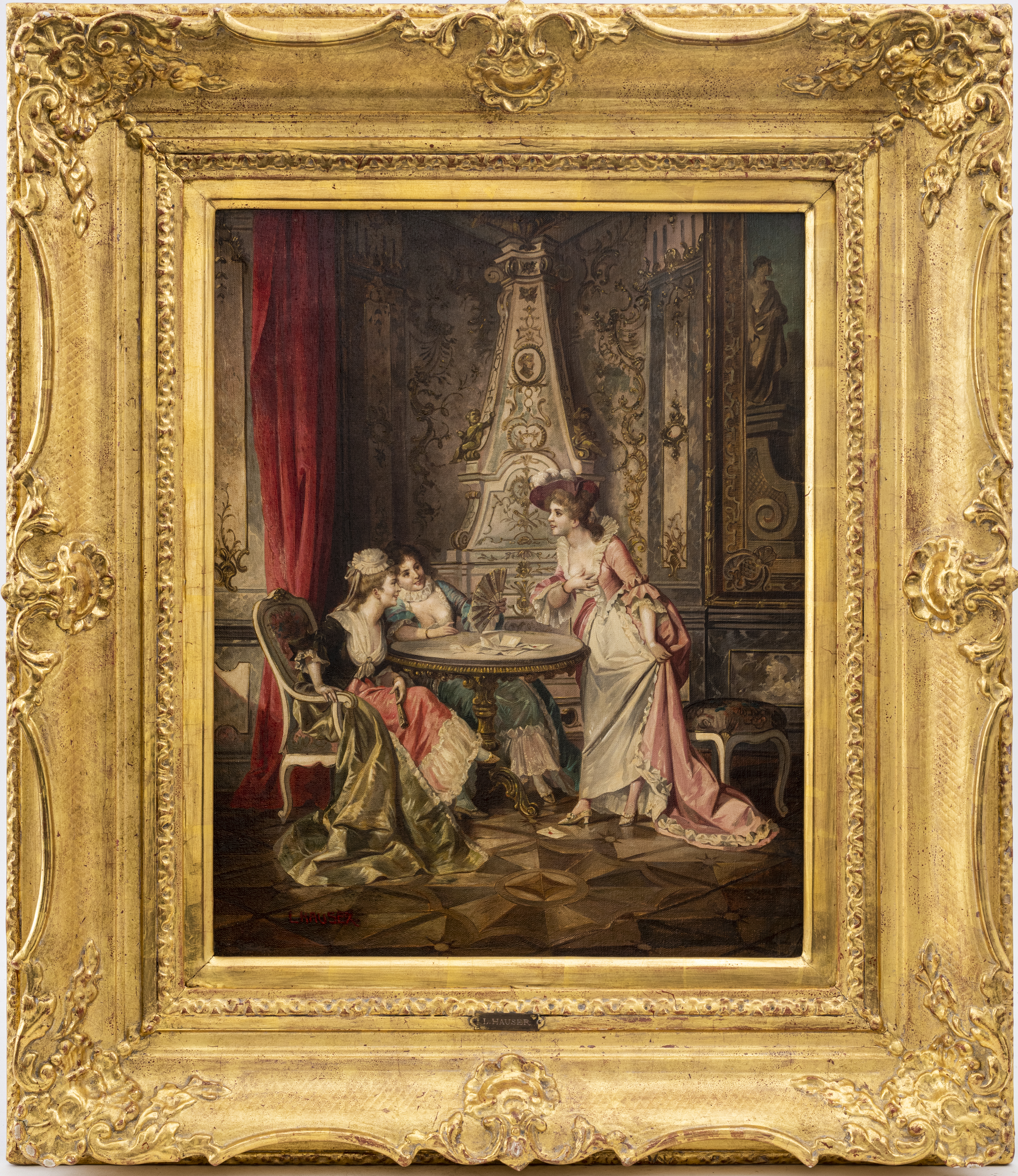 HAUSER SIGNED 'ROCOCO INTERIOR'