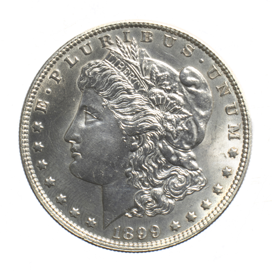 AN 1899 MORGAN DOLLAR UNC An 1899