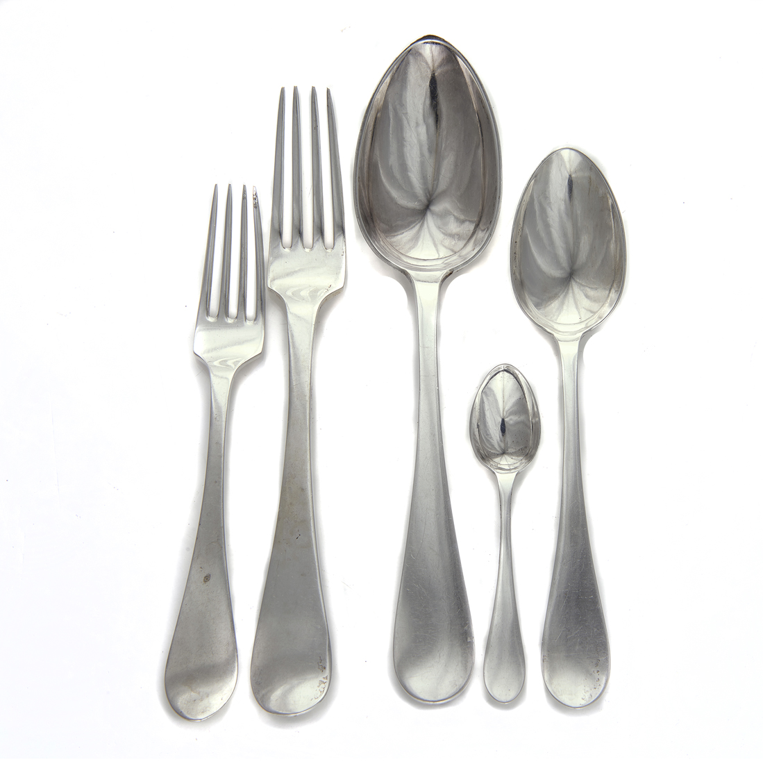 A 55 PC DANISH SILVER FLATWARE 2d267c