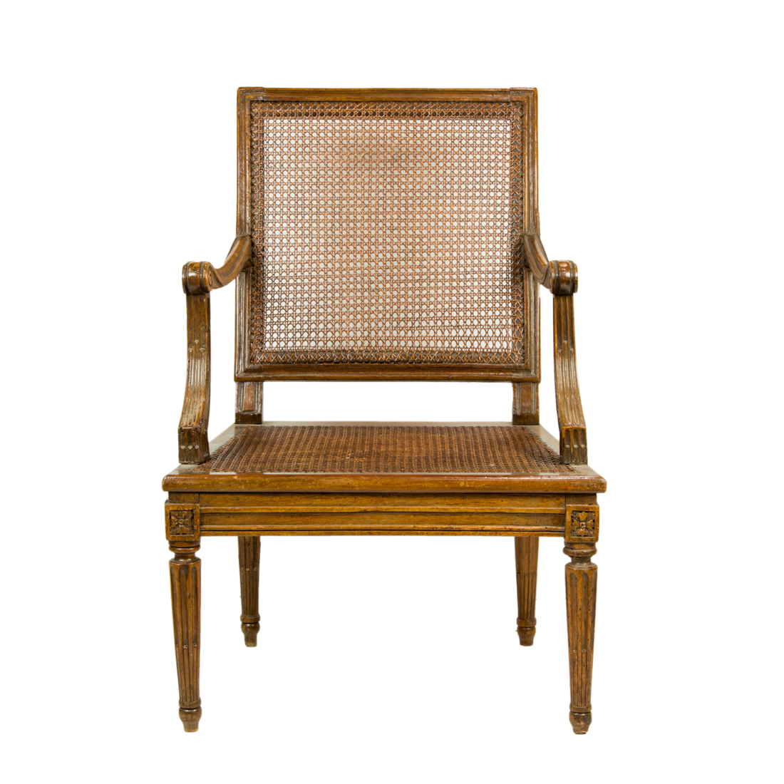 A FRENCH LOUIS XVI STYLE FAUTEUIL 2d26b4