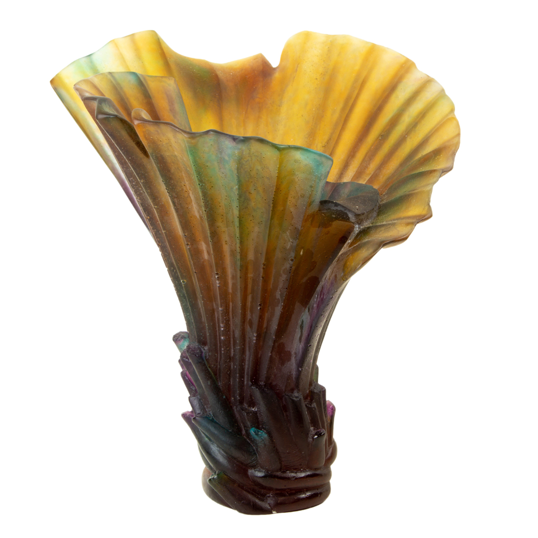 A DAUM PATE DE VERRE SMALL PALM 2d26f5