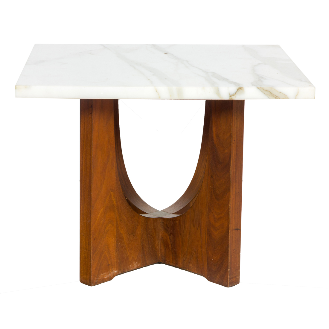 A MODERNIST MARBLE TOP OCCASIONAL