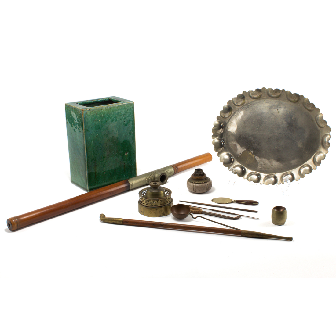 PARTIAL SET OF CHINESE OPIUM SMOKING