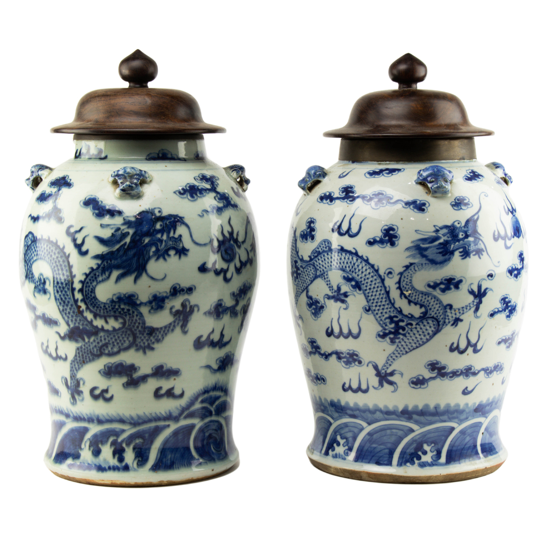 PAIR OF CHINESE BLUE AND WHITE 2d277d