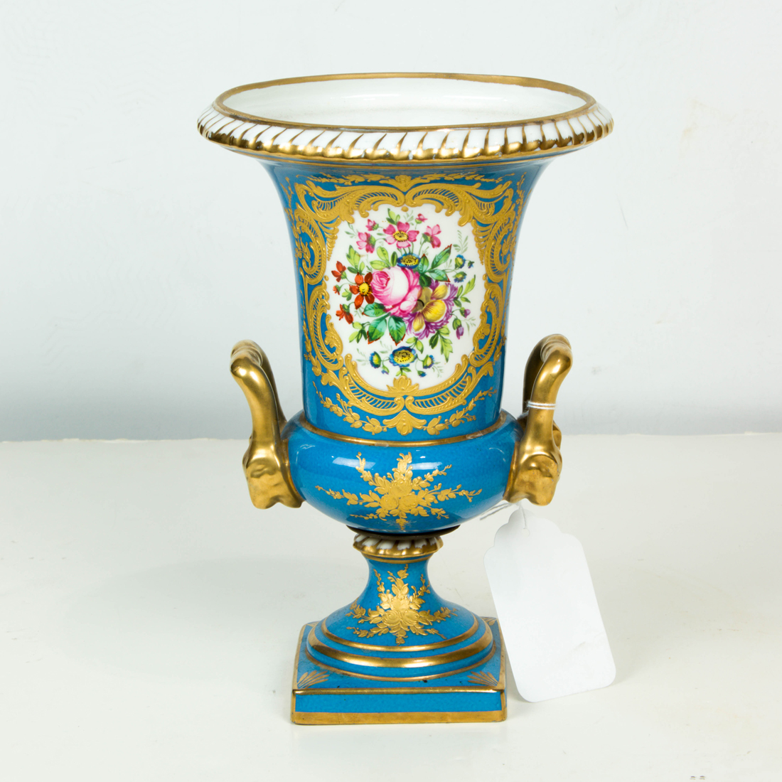 A SEVRES STYLE PORCELAIN CAMPANA