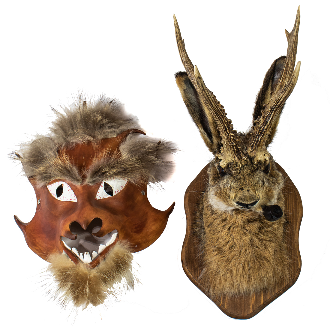  LOT OF 2 FURRY MASKS INCLUDING 2d28b6