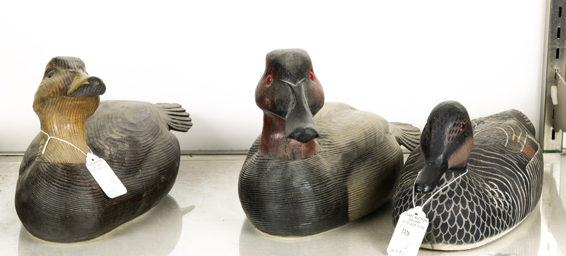 (LOT OF 3) DUCK DECOYS BY HARRY