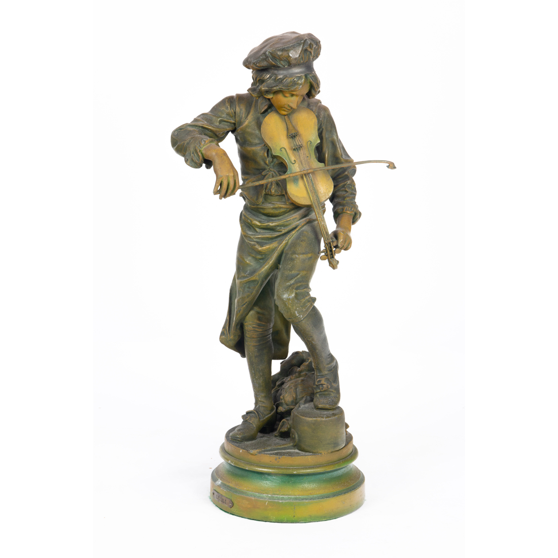 CONTINENTAL PATINATED METAL FIGURE