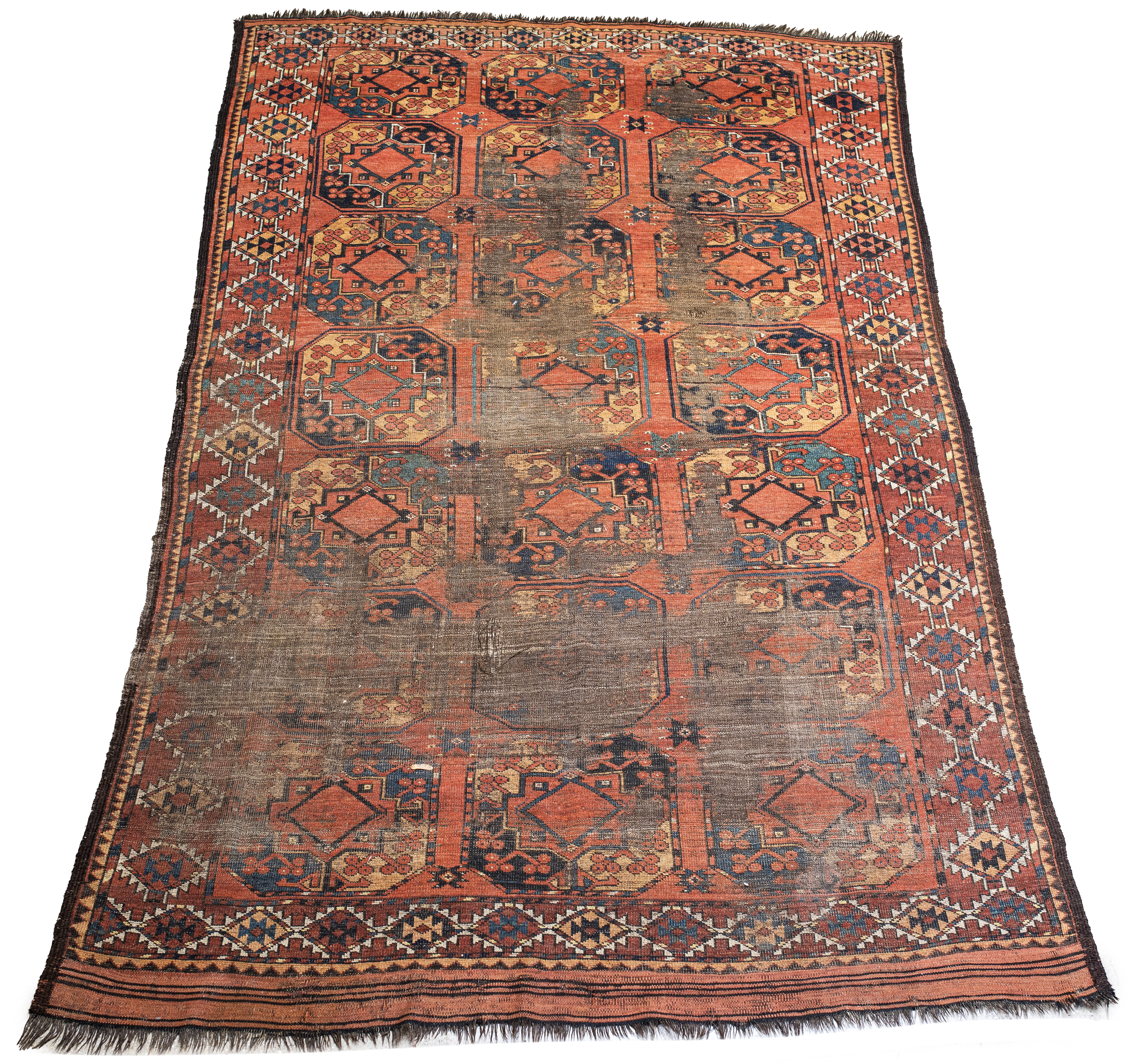 ANTIQUE UZBEK KARAKALPAK RUG Antique