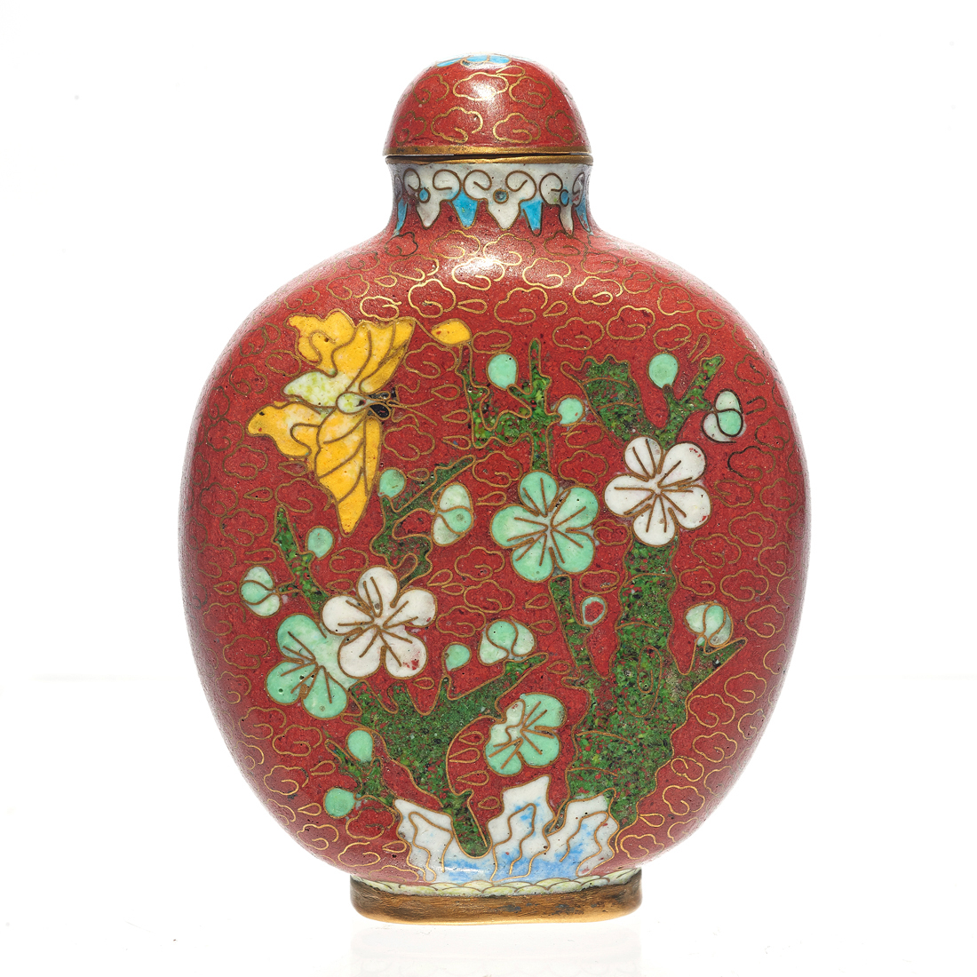 CHINESE CLOISONNE ENAMEL SNUFF