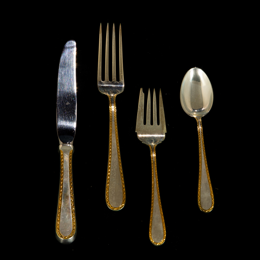 A (60 PC SET) S & KIRK SON GOLDEN