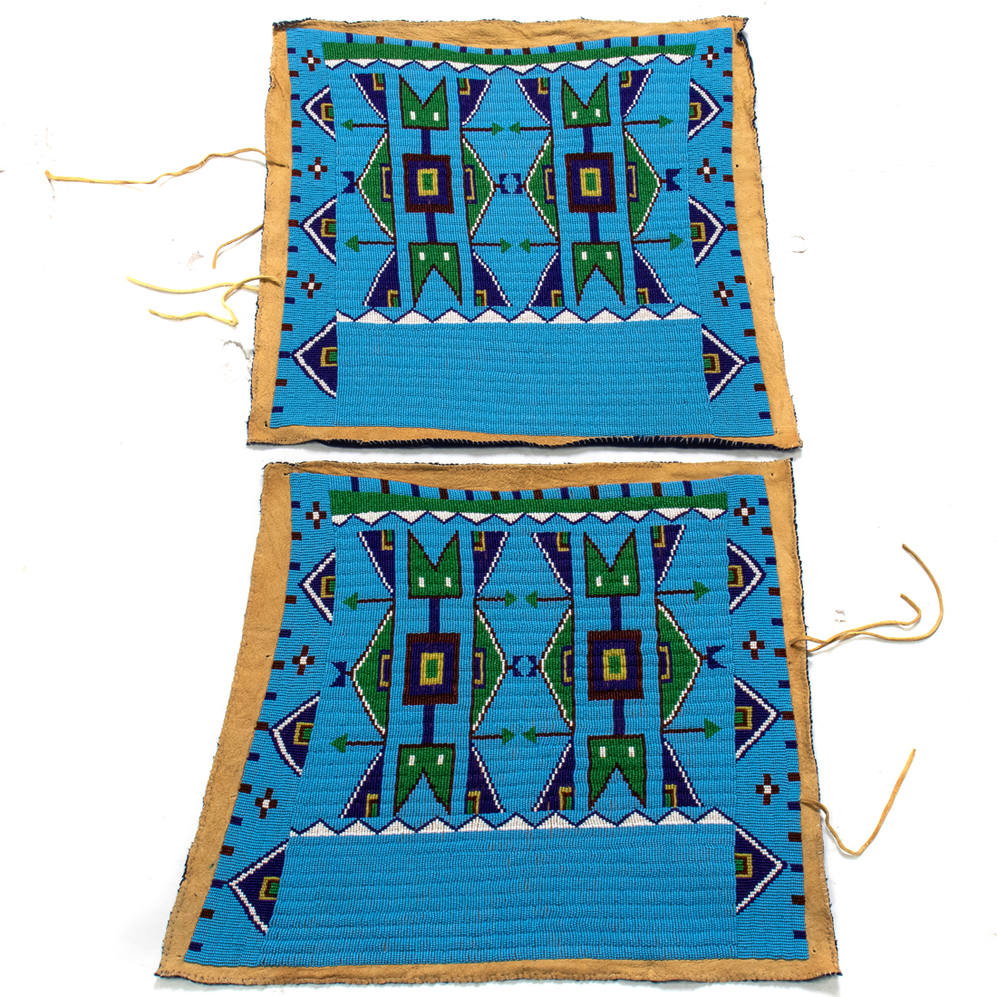 A PAIR OF NORTHERN PLAINS BEADED 2d2a60