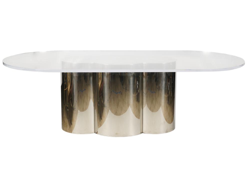 JAY FRIEDMAN LUCITE CHROME DINING 2d068c