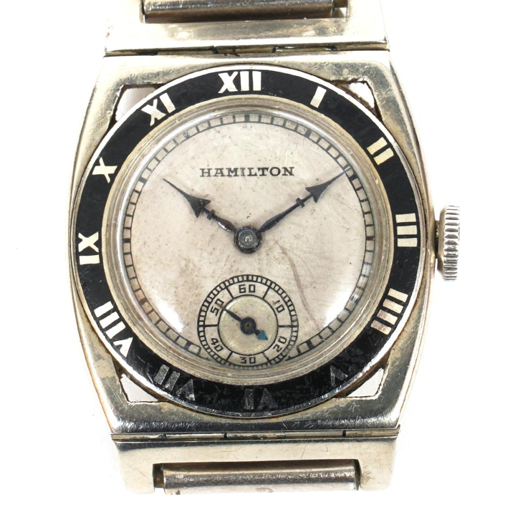 HAMILTON 14K WG PIPING ROCK VINTAGE 2d0701