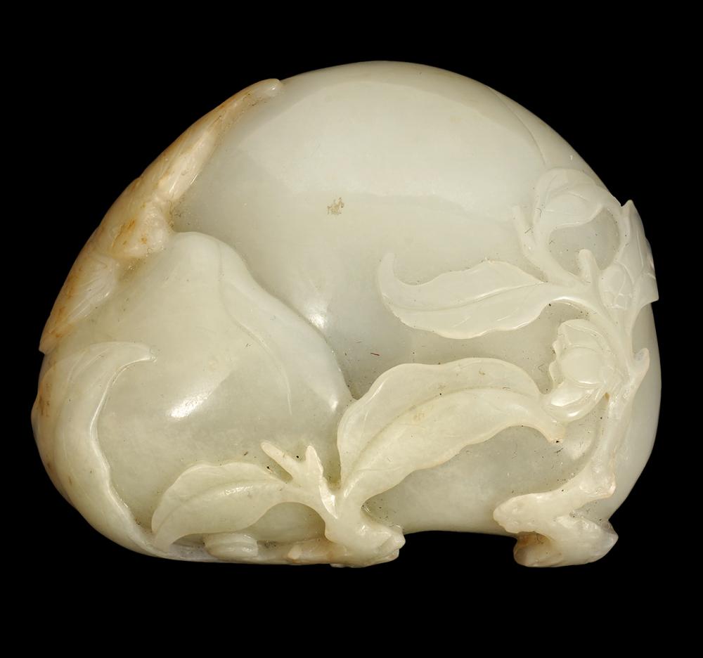 CARVED WHITE JADE CHINESE FRAGMENTCarved 2d072c