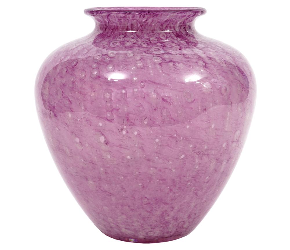 STEUBEN CLUTHRA LILAC VASE BY FREDERICK