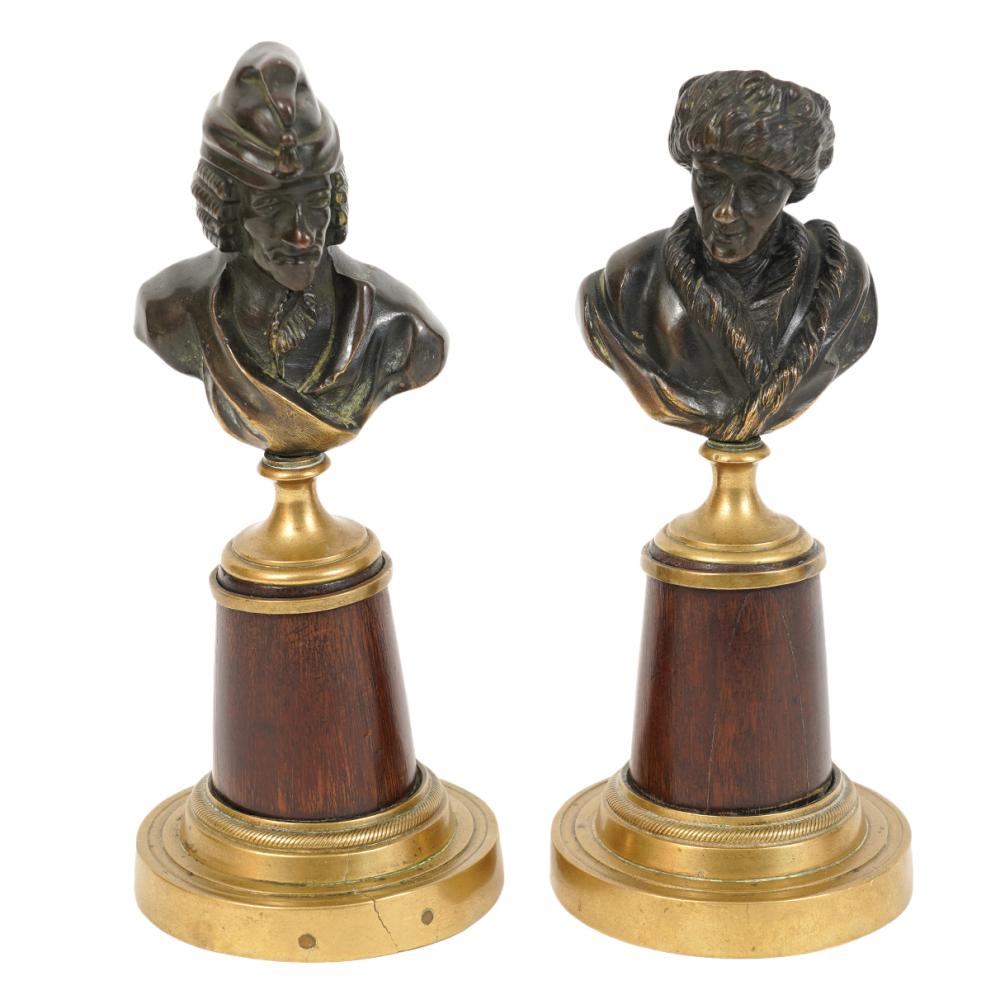 PR 19TH C RUSSIAN BRONZE BUSTS 2d0882