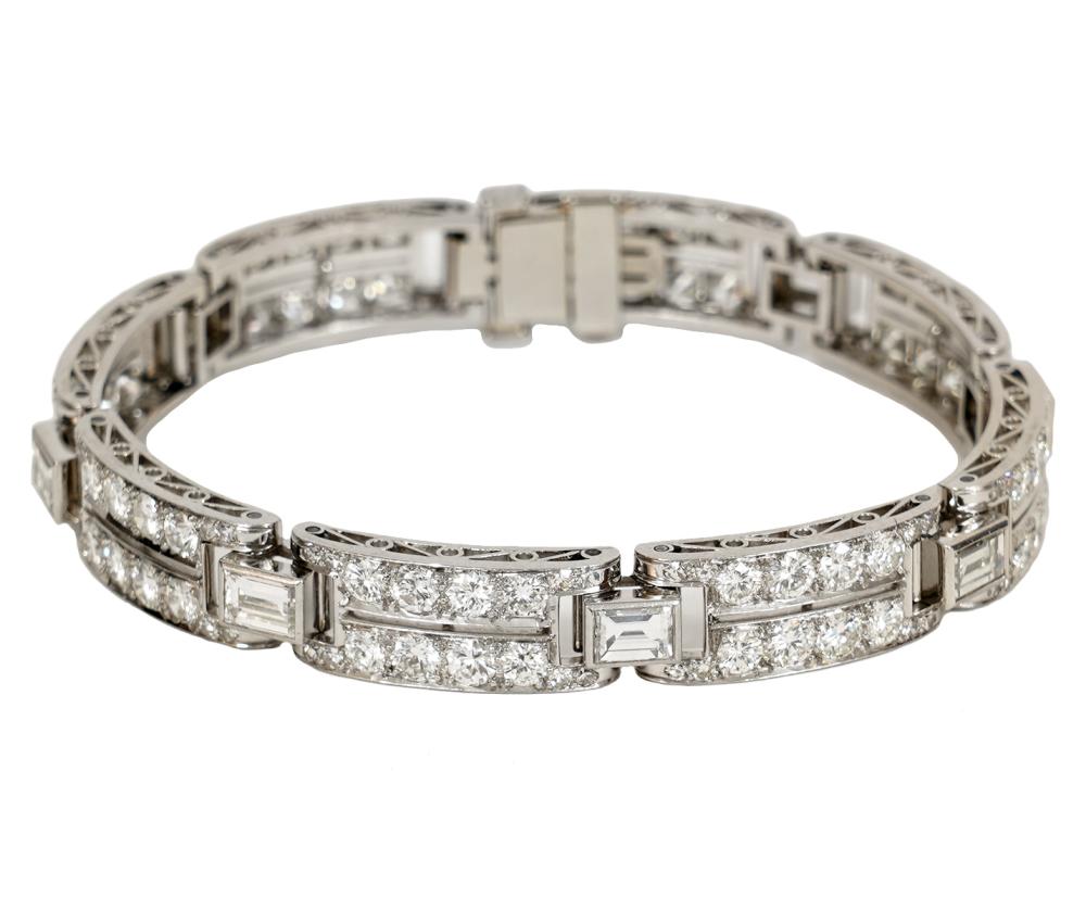 PLATINUM AND 14K GOLD DIAMOND BRACELETPlatinum 2d08e6