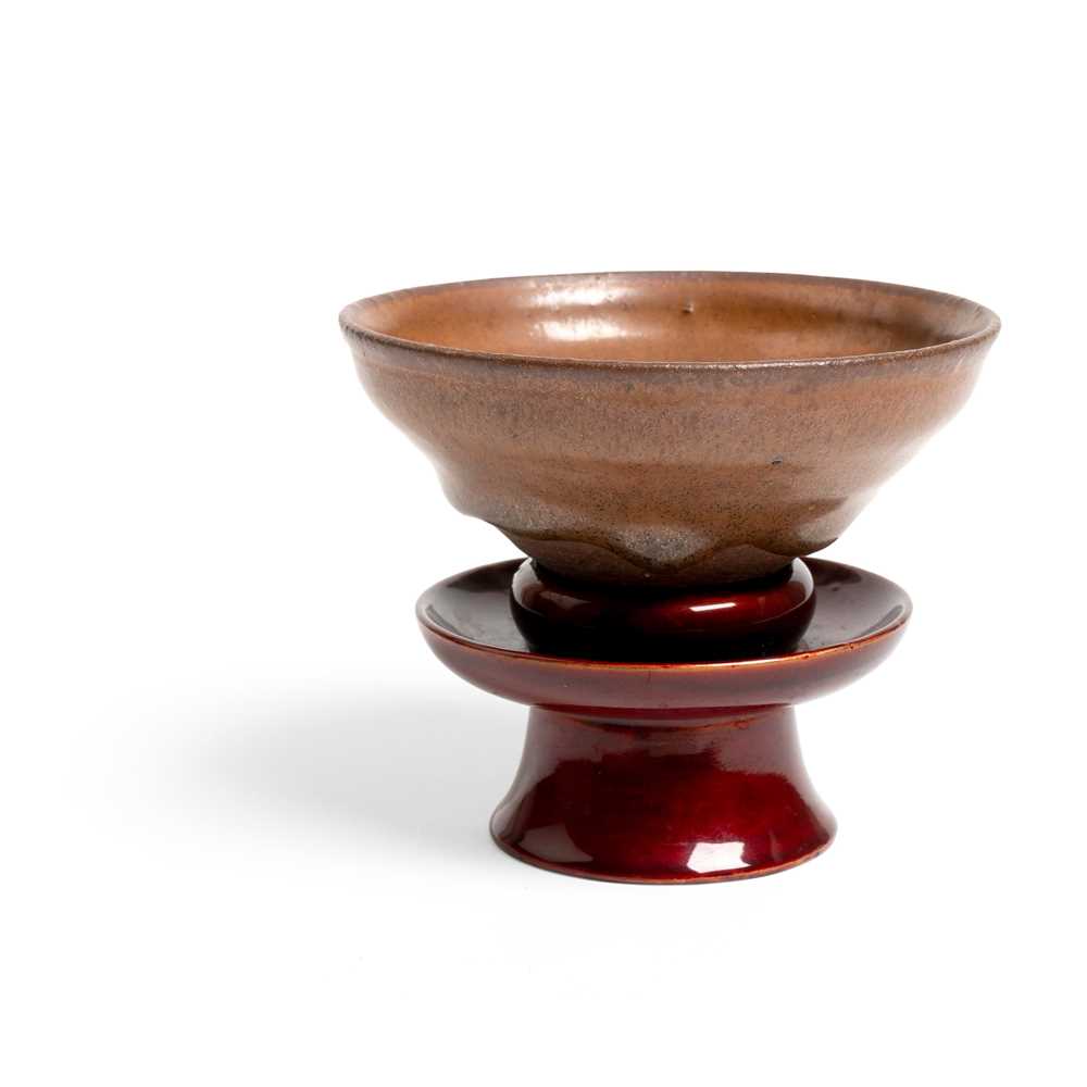 JIAN WARE TEA BOWL WITH LACQUERED