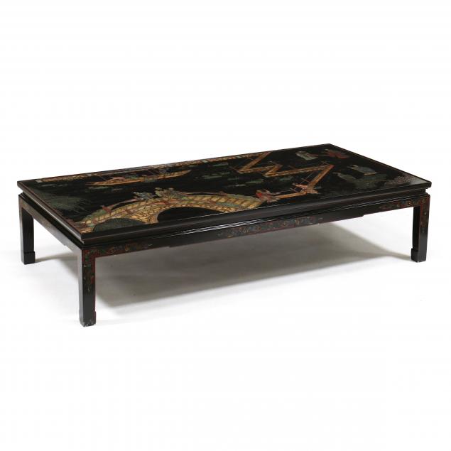 A CHINESE COROMANDEL STYLE LACQUERED 2d0b44