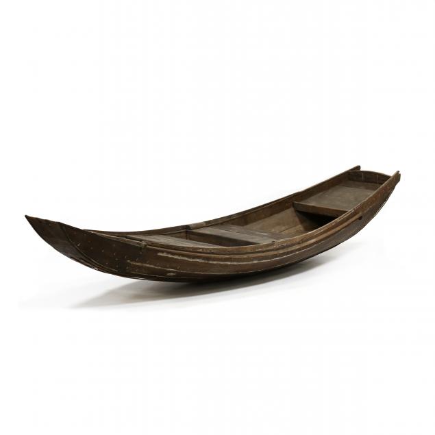 AN ANTIQUE CHINESE RIVER BOAT 19th