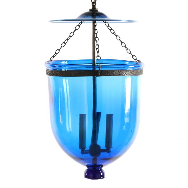 REGENCY STYLE BLUE GLASS SMOKE