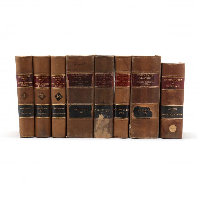 EIGHT ANTIQUE VOLUMES ON NORTH