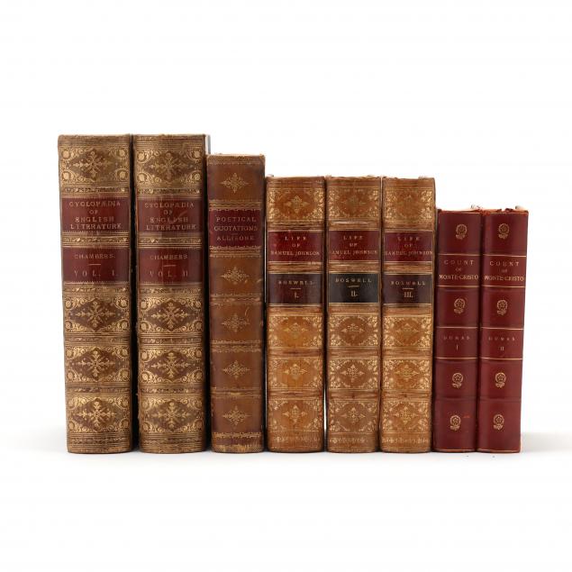 EIGHT FINELY BOUND BOOKS ENGLISH 2d0bb8