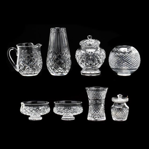 EIGHT PIECES OF ASSORTED WATERFORD 2d0c41