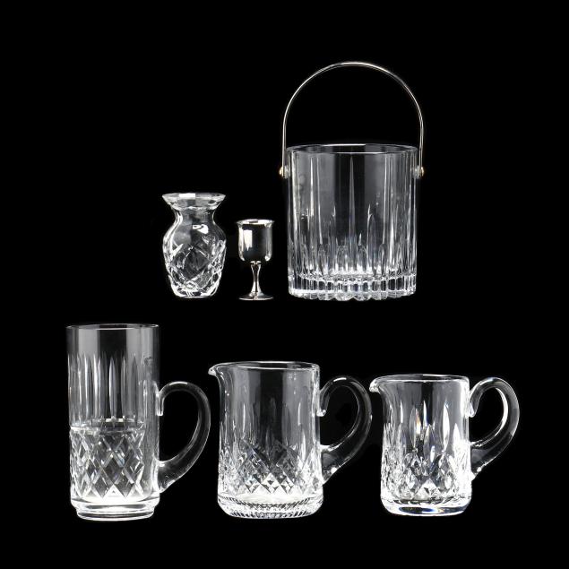 GROUP OF GLASS BARWARE INCLUDING 2d0c43