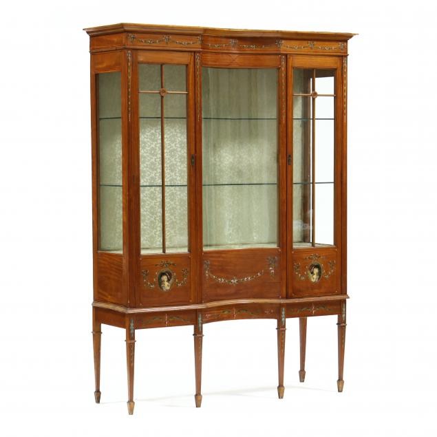 ADAM STYLE PAINT DECORATED VITRINE 2d0c49