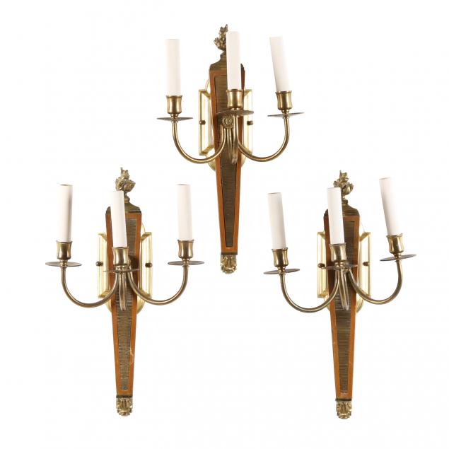 THREE LOUIS XVI STYLE SCONCES IN 2d0c6e