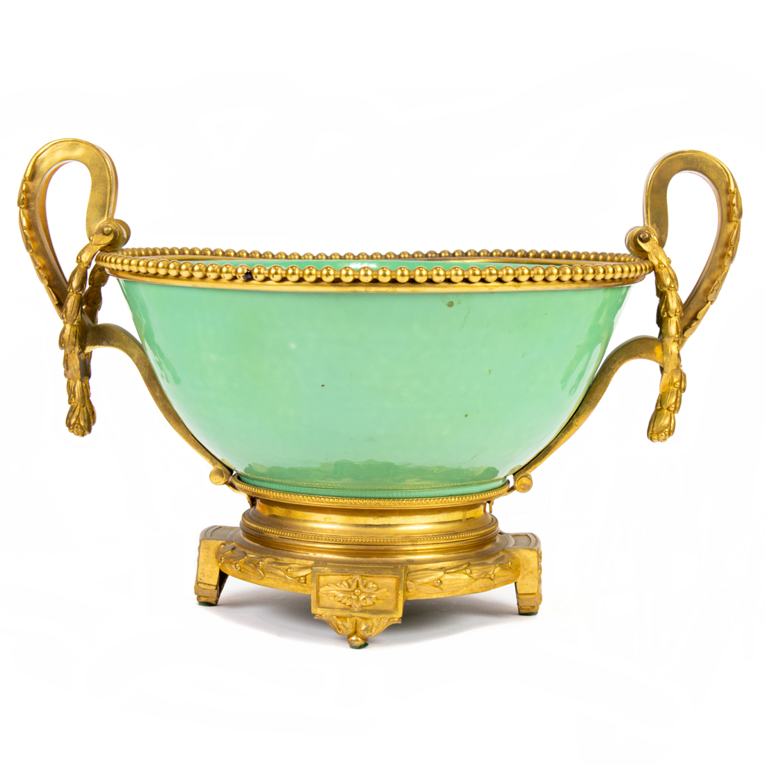 A LOUIS XVI STYLE GILT BRONZE MOUNTED 2d0ea0