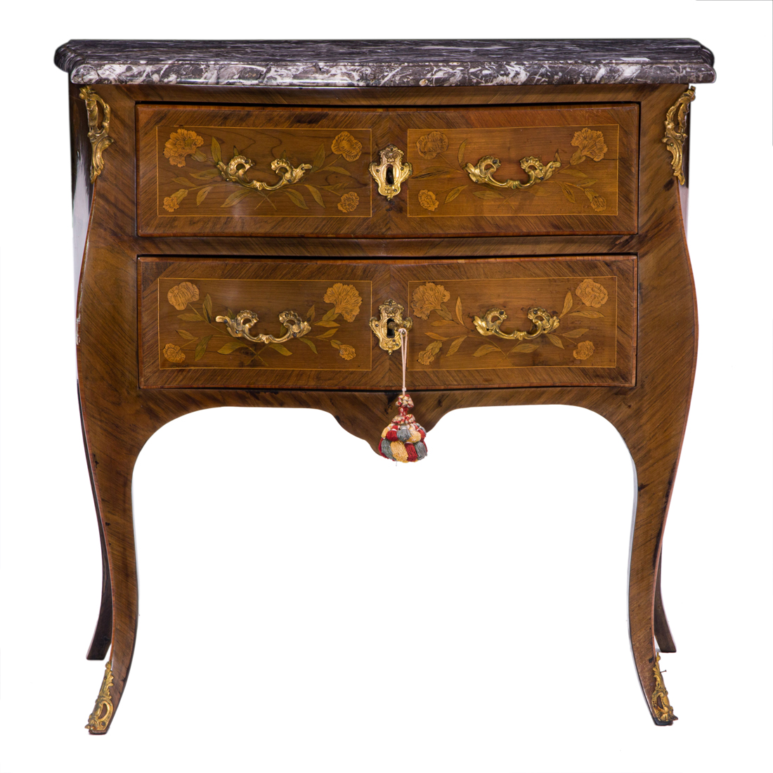 A LOUIS XV STYLE MARQUETRY DECORATED 2d0ebf