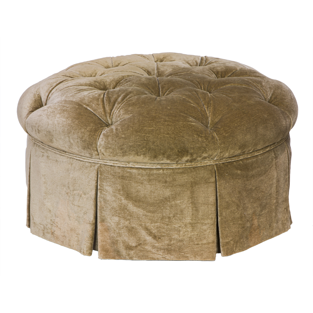 A LARGE CONTEMPORARY CUSTOM POUF