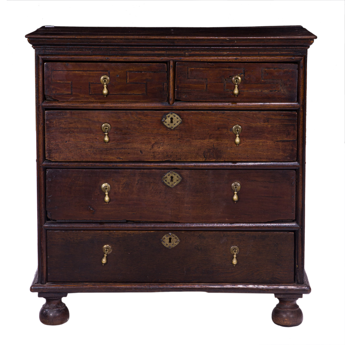 A PERIOD WILLIAM & MARY CHEST OF