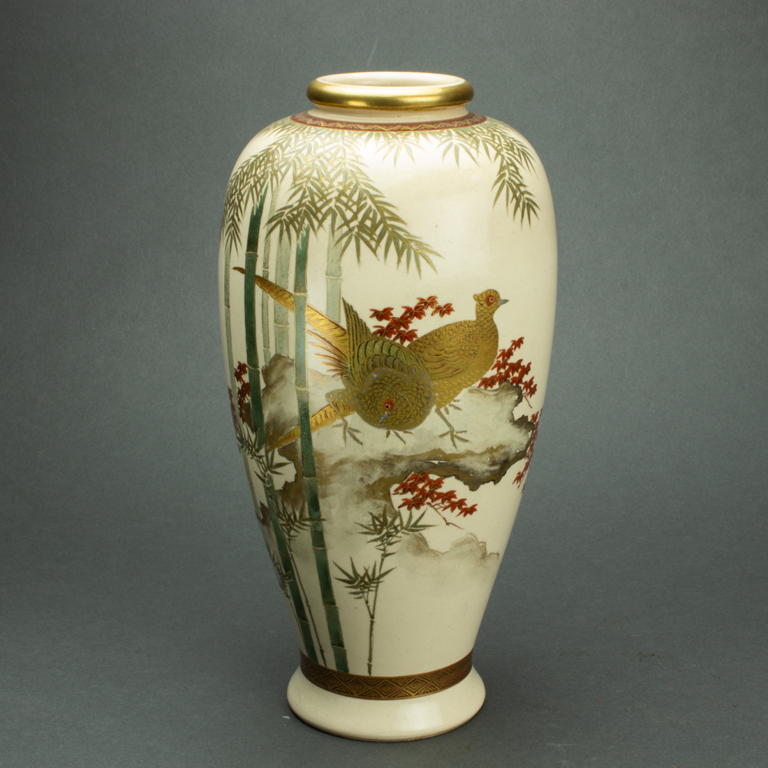 JAPANESE SATSUMA VASE Japanese 2d0f9d