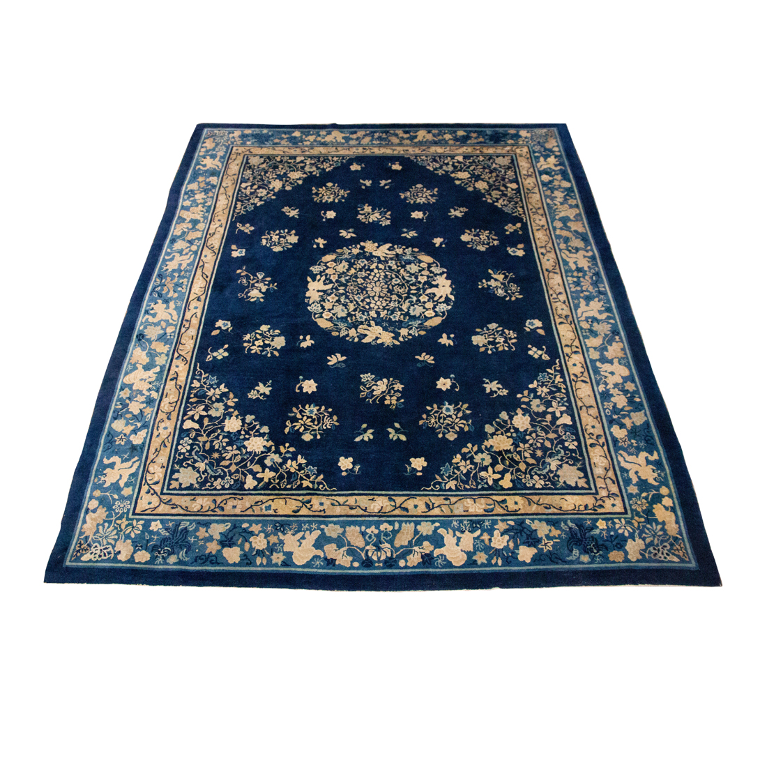 CHINESE BLUE WOOL RUG Chinese blue 2d102c