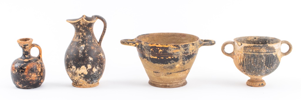 GREEK APULIAN GNATHIAN CERAMIC VESSELS,