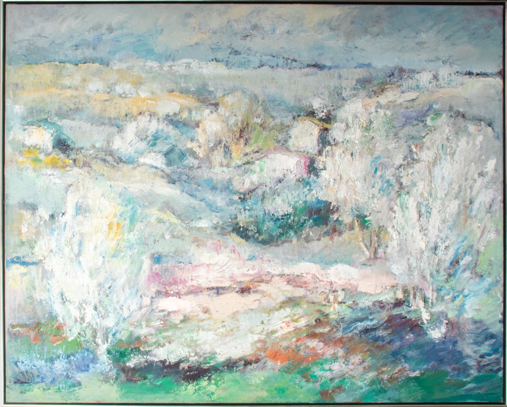 ABSTRACT EXPRESSIONIST LANDSCAPE OIL