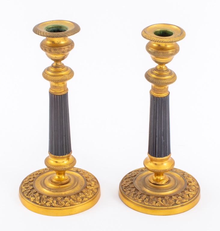 FRENCH RESTAURATION ORMOLU AND BRONZE