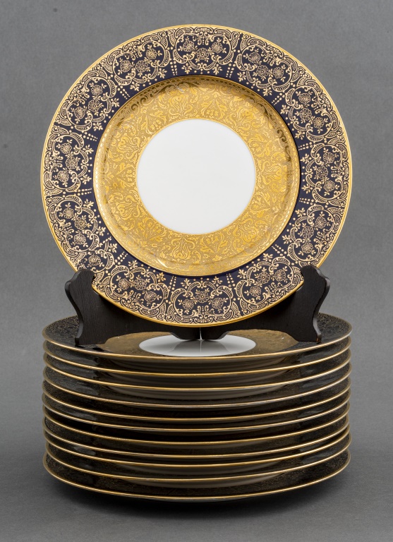 HUTSCHENREUTHER LIMOGES GOLD ENCRUSTED