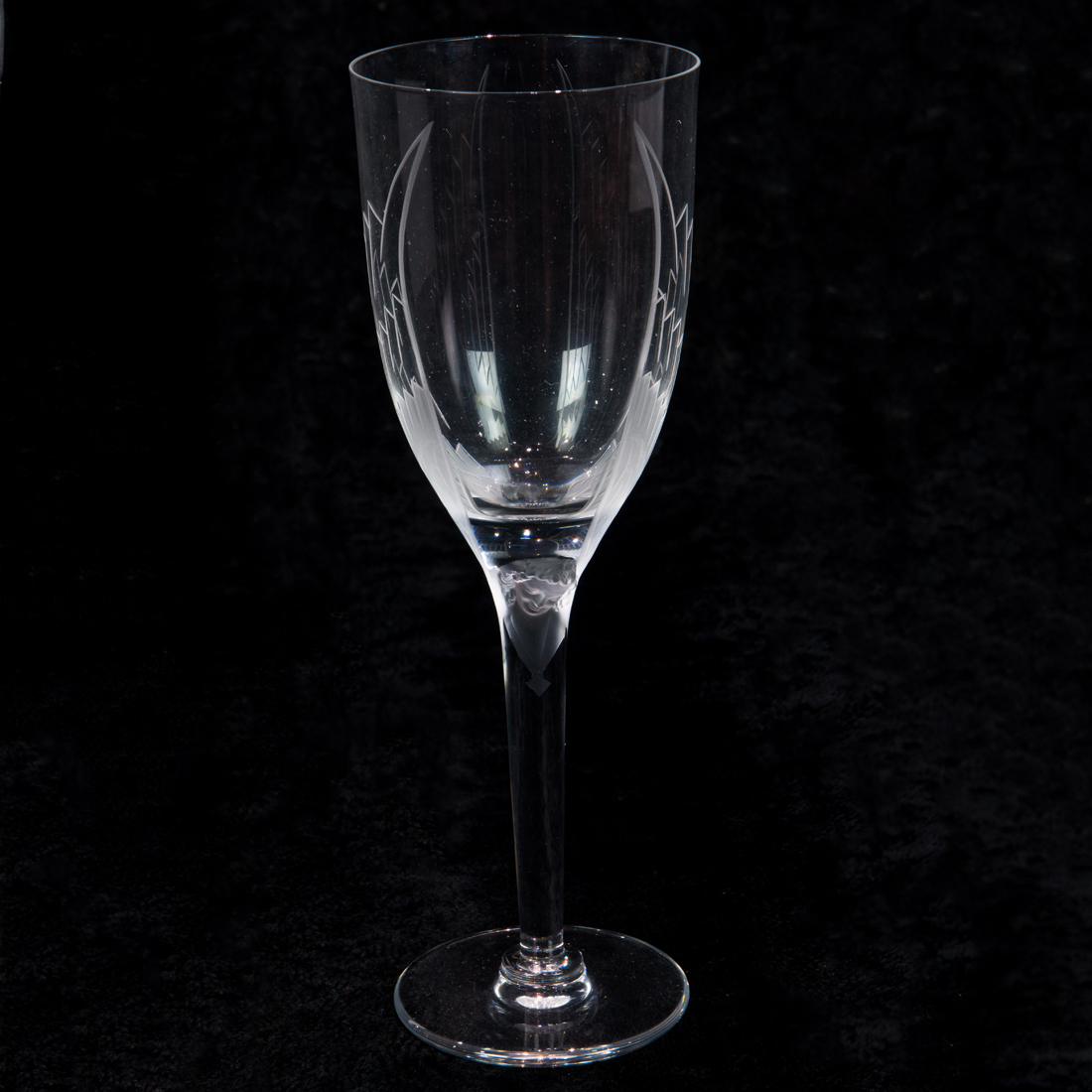 TEN LALIQUE CLEAR AND FROSTED GLASS 2d121a