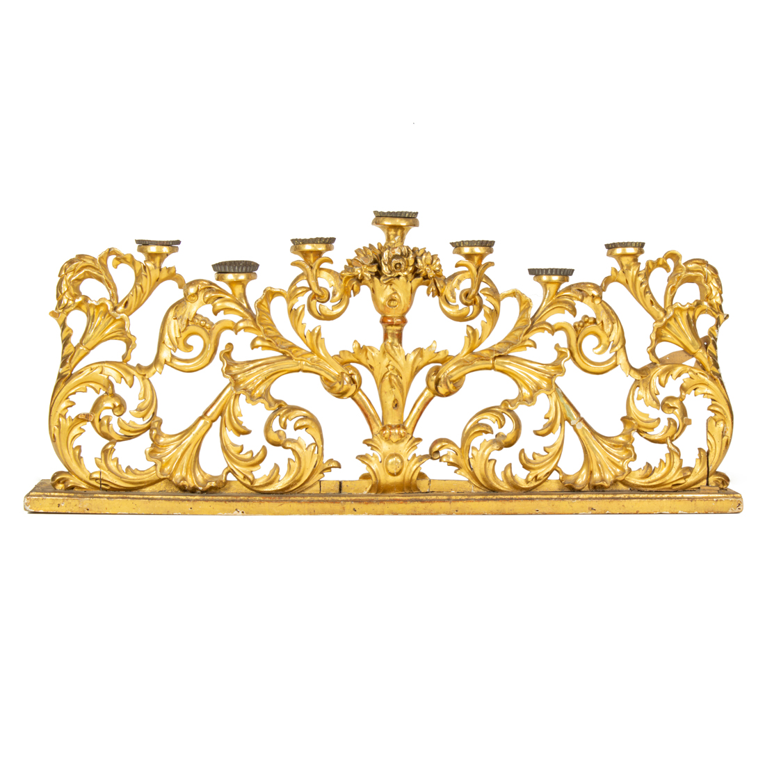 A CONTINENTAL BAROQUE STYLE GILTWOOD 2d124d