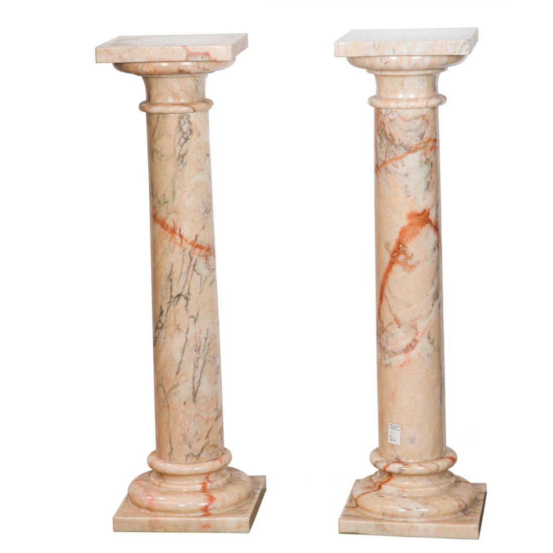 A PAIR OF CLASSICAL STYLE APRICOT