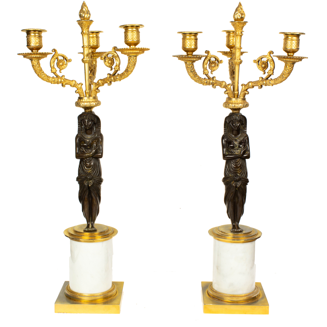 A PAIR OF EGYPTIAN REVIVAL STYLE 2d127d