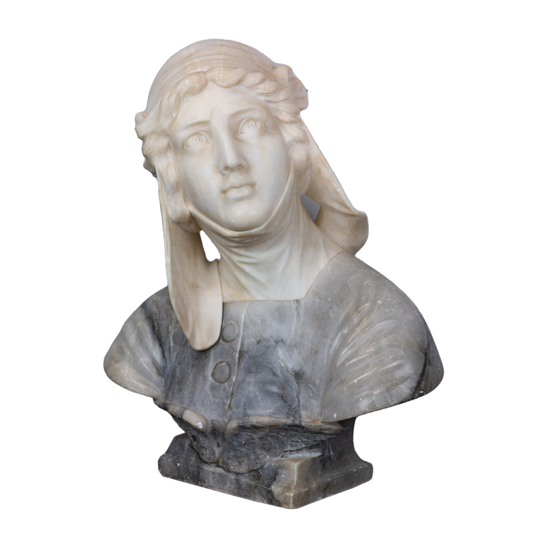 AN ITALIAN ALABASTER BUST OF A 2d128d