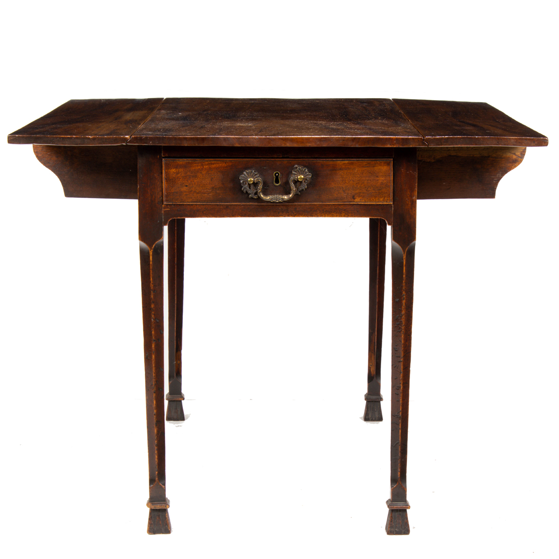 AN ENGLISH MAHOGANY DROP LEAF TABLE 2d1285