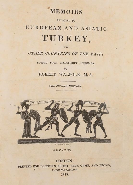 ROBERT WALPOLE MEMOIRS 1818 SECOND