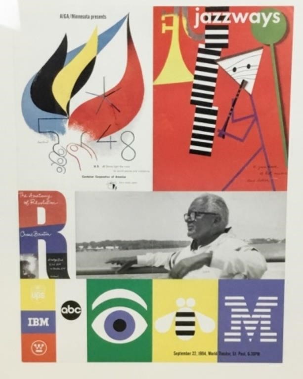 PAUL RAND 1994 EXHIBITION POSTER